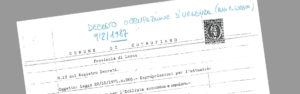 Ordinanza Sindacale del 1991, Decreto Occupazione d'urgenza