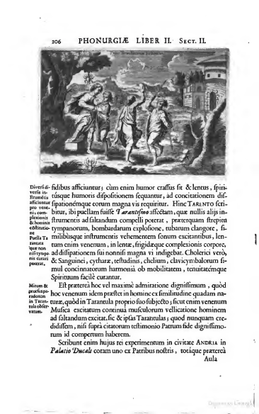 Athanasius Kircher, Phonurgia Nova, 1673, pagina 206, scansione originale completa.