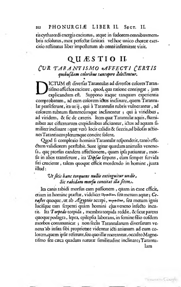Athanasius Kircher, Phonurgia Nova, 1673, pagina 212, scansione originale completa.